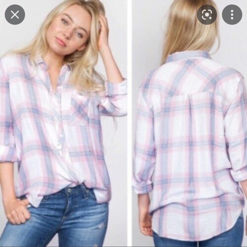 Rails Linen Button Down Size M - image 1